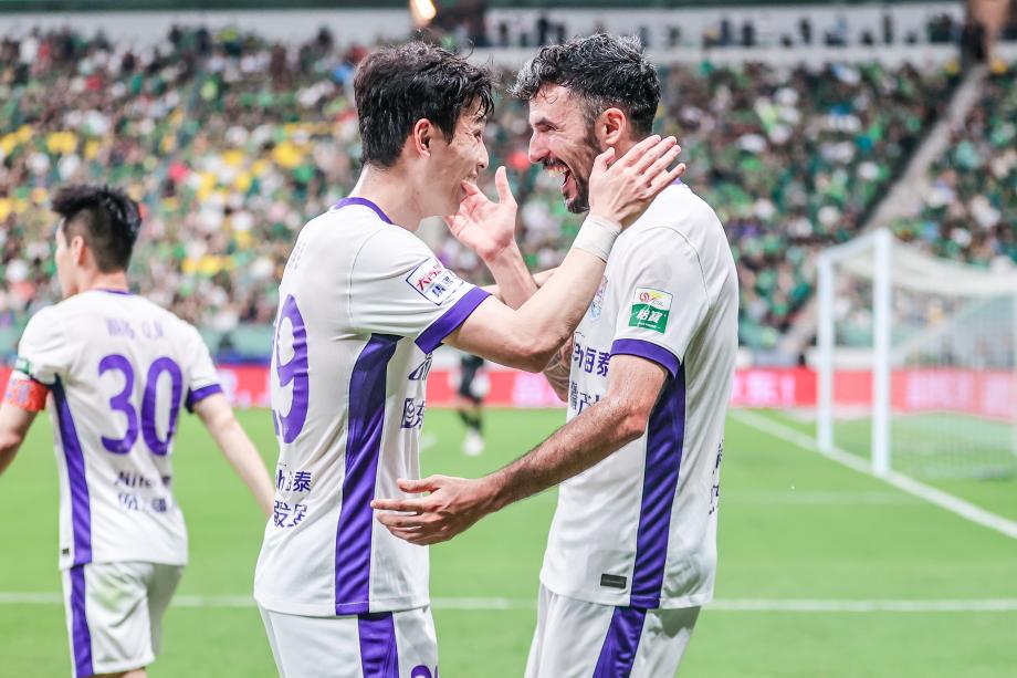 [图]基莱斯两球法比奥进球 国安主场战平津门虎